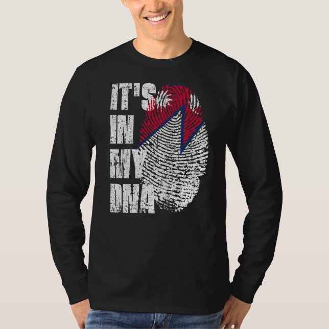 It's In My Dna Nepal Flag Nepalese Nepali T-Shirt (Front)