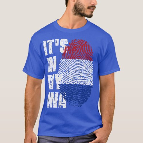 ITS IN MY DNA Netherlands Flag Boy Girl Gift T_Shirt