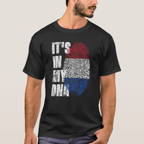 Its In My Dna Netherlands Flag Dutch T_Shirt