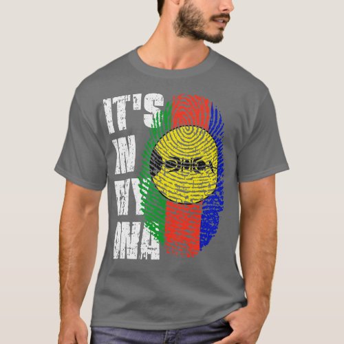 ITS IN MY DNA New Caledonia Flag Boy Girl Gift T_Shirt
