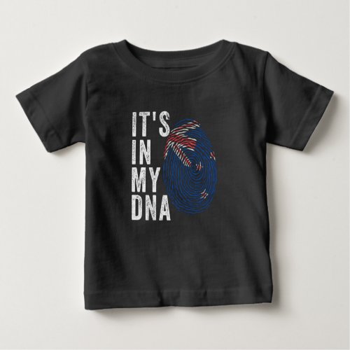 Its In My DNA _ New Zealand Flag Baby T_Shirt