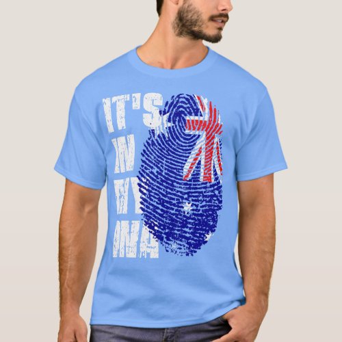 ITS IN MY DNA New Zealand Flag Boy Girl Gift T_Shirt