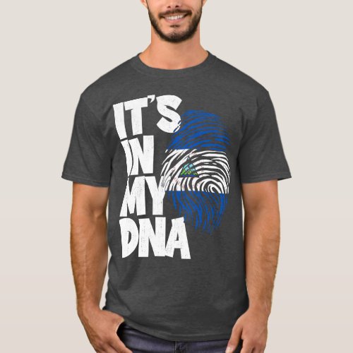 ITS IN MY DNA Nicaragua Flag Men Women Kids 1 T_Shirt