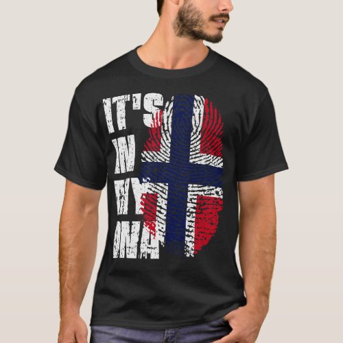 ITS IN MY DNA Norway Flag Boy Girl Gift T_Shirt