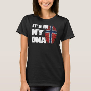 It's In My DNA Norway Flag Fingerprint Men Women T-Shirt