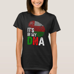 It's In My Dna Oman Flag Fingerprint Patriotic T-Shirt