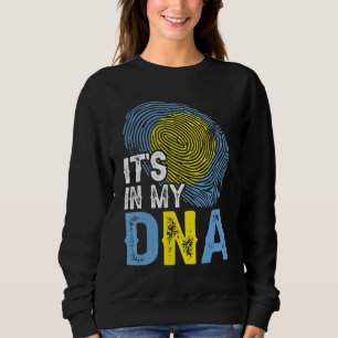 It's In My Dna Palau Flag Fingerprint Patriotic Sweatshirt