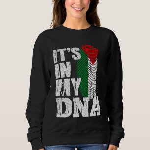 It's in My DNA – Palestinian Flag Fingerprint Sweatshirt