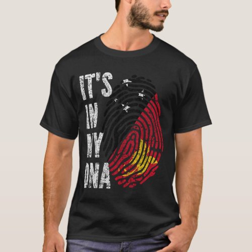 ITS IN MY DNA Papua New Guinea Flag Men Women Kid T_Shirt