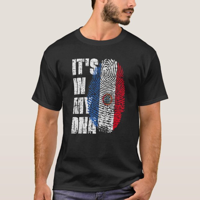 It's In My Dna Paraguay Flag Paraguayan T-Shirt (Front)