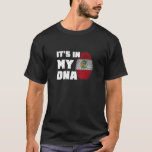 It&#39;s In My DNA Peru Flag Fingerprint Men Women  T-Shirt