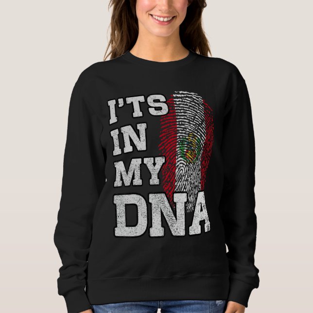 It's In My DNA Peruvian Fingerprint Proud Peru Fla Sweatshirt (Front)
