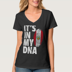 It's In My Dna Peruvian Peru Flag Souvenir T-Shirt