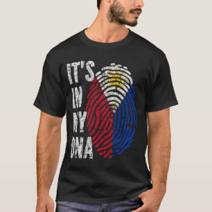 IT'S IN MY DNA Philippines Flag Men Women Kids T-Shirt