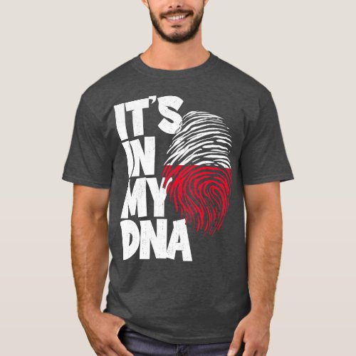 ITS IN MY DNA Poland Flag Men Women Kids 1 T_Shirt