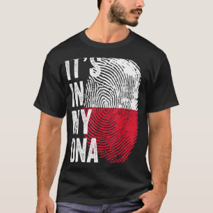 It's In My Dna Polish Flag Poland Soccer Team T-Shirt