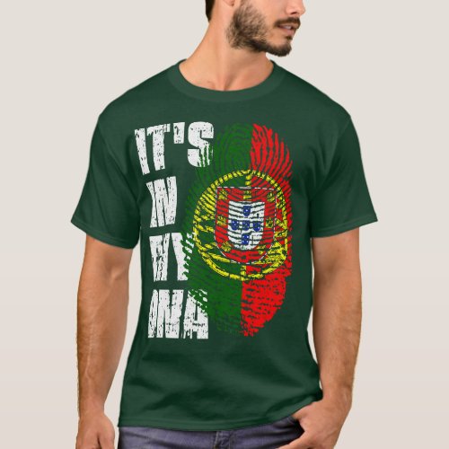ITS IN MY DNA Portugal Flag Boy Girl Gift T_Shirt