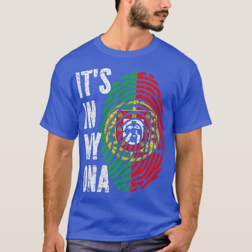 ITS IN MY DNA Portugal Flag Men Women Kids T_Shirt