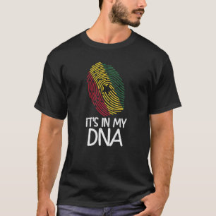 It's In My DNA  Proud Ghanaian Flag Fingerprint T-Shirt