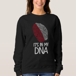 It's In My DNA Proud Polish Flag Fingerprint Sweatshirt