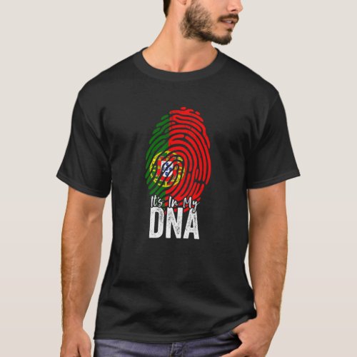 Its In My DNA Proud Portuguese Roots Pride Portug T_Shirt