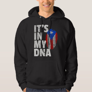 IT'S IN MY DNA Puerto Rico Rican Flag Men Women Gi Hoodie
