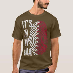 ITS IN MY DNA Qatar Flag Qatari Raglan Baseball  T-Shirt