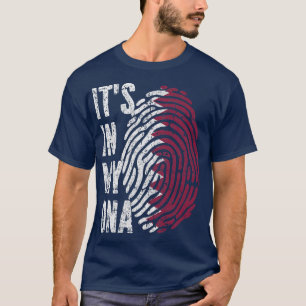 IT'S IN MY DNA Qatar Flag Qatari  T-Shirt