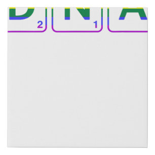 It's In My DNA Rainbow LGBT Gay Faux Canvas Print