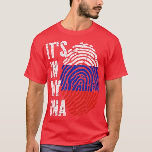 ITS IN MY DNA Russian Flag Men Women Kids T_Shirt