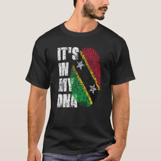It's In My Dna Saint Kitts And Nevis Flag Kittian T-Shirt