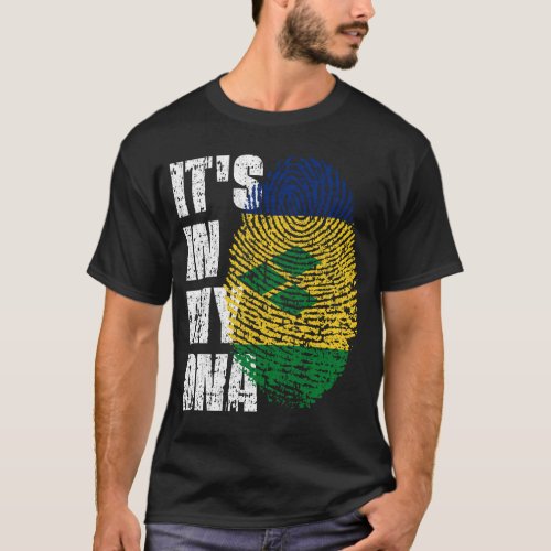 ITS IN MY DNA Saint Vincent and the Grenadines T_Shirt