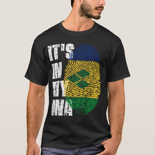 IT'S IN MY DNA Saint Vincent and the Grenadines T-Shirt (Front)