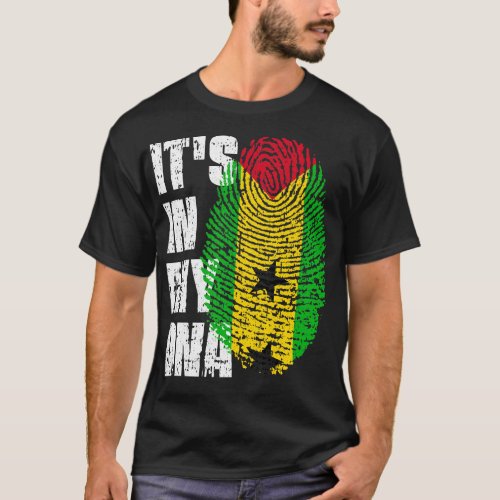 ITS IN MY DNA Sao Tome and Principe Flag Boy Girl  T_Shirt