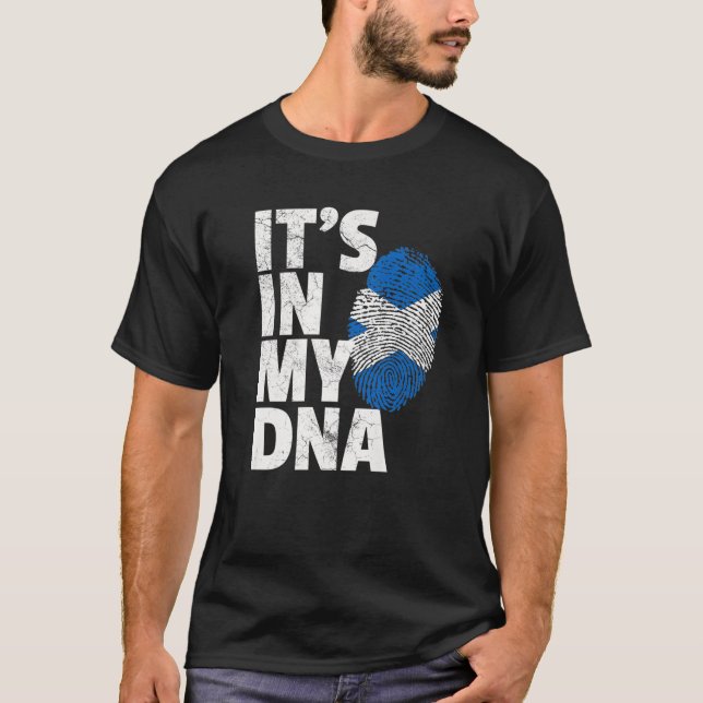 IT's IN MY DNA Scottish Scotland Flag Official Pri T-Shirt (Front)