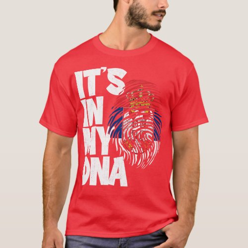 ITS IN MY DNA Serbia Flag Men Women Kids 1 T_Shirt