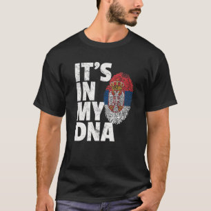 IT's IN MY DNA Serbia Serbian Flag Christmas Gift T-Shirt