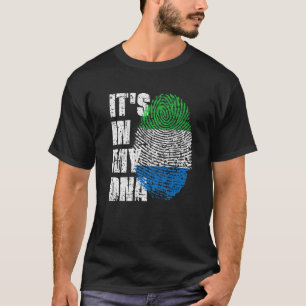 IT's IN MY DNA Sierra Leone Flag Sierra Leonean T-Shirt