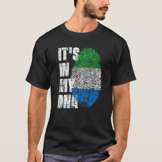 It's In My Dna Sierra Leone Flag Sierra Leonean T-Shirt
