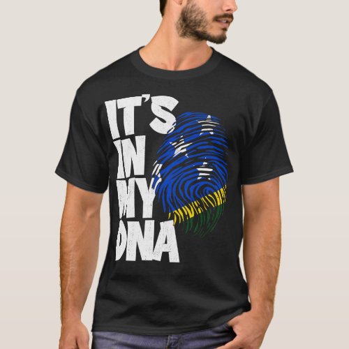 ITS IN MY DNA Solomon Islands Flag Men Women Kids  T_Shirt