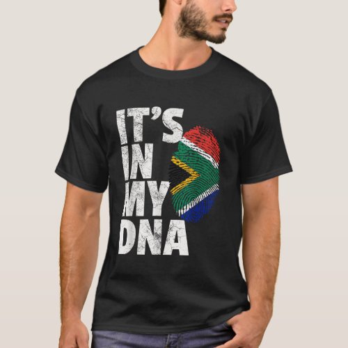 ITS IN MY DNA South Africa African Flag Men Women  T_Shirt