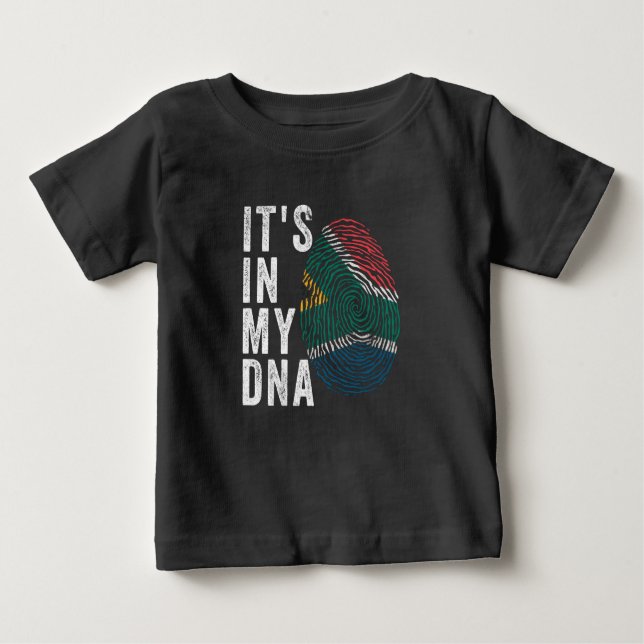 It's In My DNA - South Africa Flag Baby T-Shirt (Front)