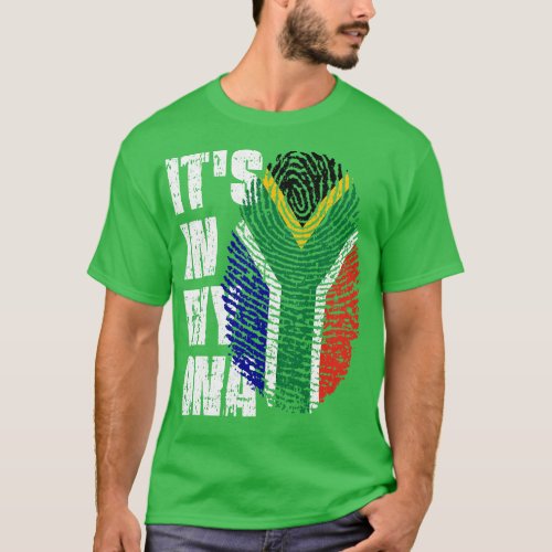 ITS IN MY DNA South Africa Flag Boy Girl Gift T_Shirt