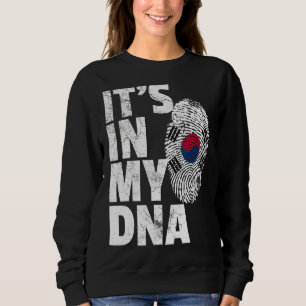 It's In My Dna South Korea Korean Flag Souvenir Sweatshirt