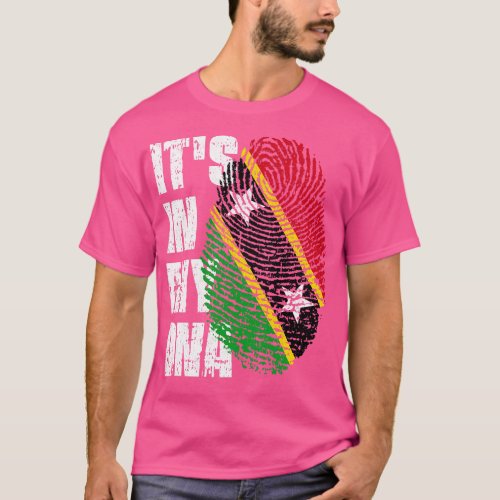 ITS IN MY DNA St Kitts Flag Boy Girl Gift T_Shirt