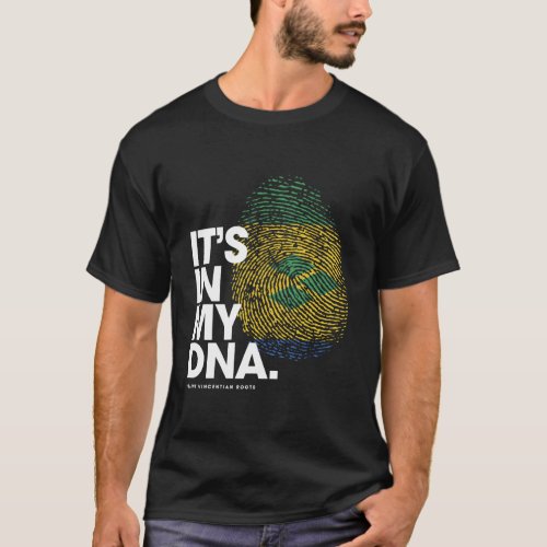 ItS In My Dna St Vincent Grenadines Flag Shirt Ro