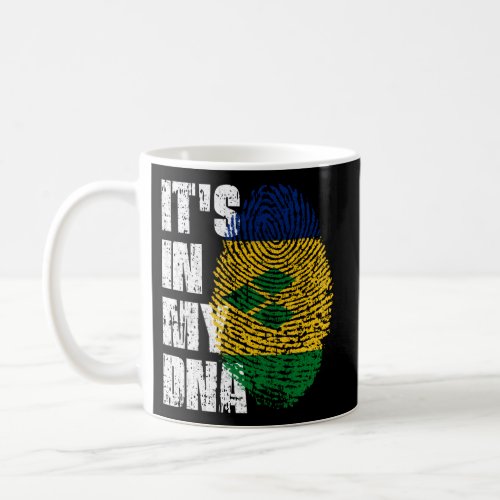 ItS In My Dna St Vincent Grenadines Flag St Vince Coffee Mug