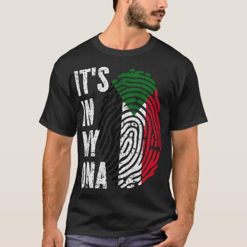 ITS IN MY DNA Sudan Flag Men Women Kids T_Shirt