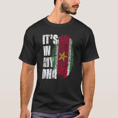 Its In My Dna Suriname Flag Surinamese T_Shirt