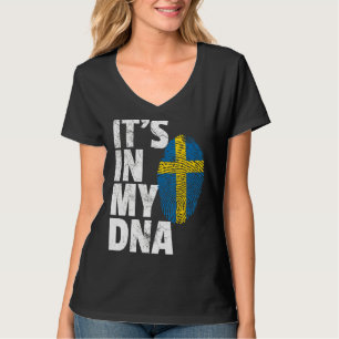 It's In My Dna Sweden Swedish Flag Men Women T-Shirt
